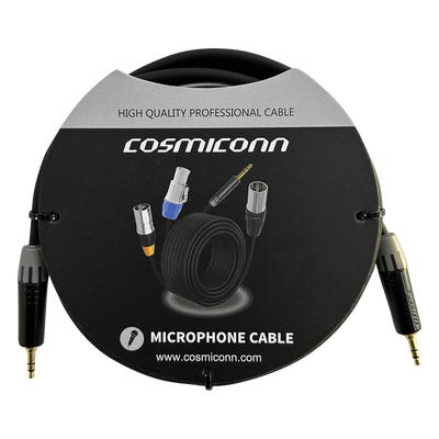 Cable de Audio 3.5mm a 3.5mm / Conectores MTP3C-BG Negros / 2m (6.56 ft) / OFC / Doble Blindaje
