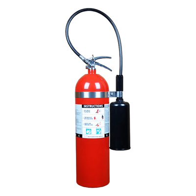 Extintor de CO2 / 15 lb (6.8 kg) / Clase B y C / UL Listado / Rango -30 °C a 49 °C / Alcance 1.2-2.4 m (3.9-7.9 ft)