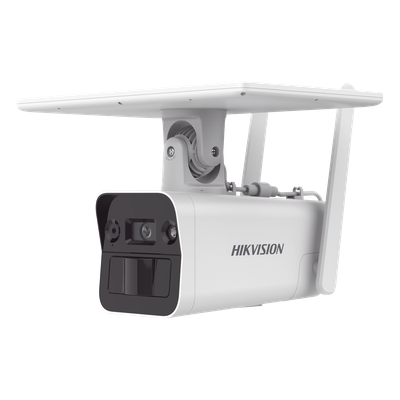 Kit Solar IP Autónomo / 4 Megapixel / Doble Detección Radar + PIR / IR 10 m (32.8 ft) / 4G con SIM / Audio Bidireccional / IP67 / Autonomía 11 Días