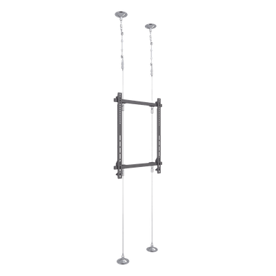 Soporte de Montaje Suelo a Techo / Pantallas 32″ ~ 75″ / Carga Máxima 30 kg / VESA 400 x 600 mm / Cableado de Acero