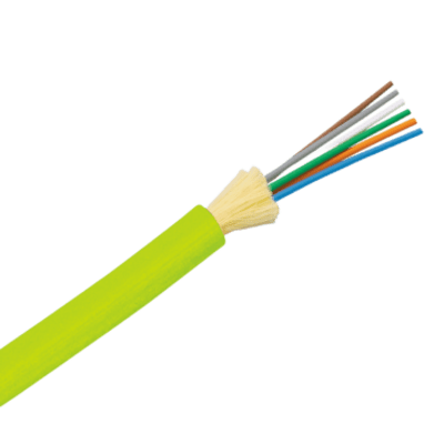 Cable de Fibra Óptica / 24 Hilos / Multimodo OM5 50/125 / Tight Buffer 900 µm / Interior / OFNP Plenum / No Conductivo