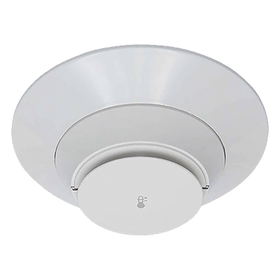 Sensor Térmico Direccionable / Programable Fijo 57°C / Tasa de Aumento o Alta Temperatura 88°C / Cobertura 15.2 m (50 ft) / Base Incluida