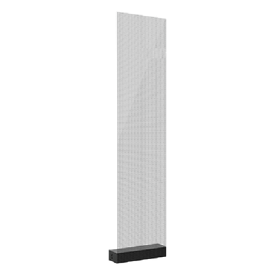 Panel LED Transparente / Pixel Pitch 3.91 mm / Transparencia 82% / Brillo 1500-5000 nits / Ultra Delgado <2 mm / Instalación Adhesiva, Colgada o Fija