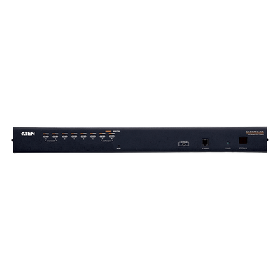 Switch KVM / 8 Puertos / Cat 5e/6 / Resolución 1920 x 1200 / Alcance 30 m (98.4 ft) / Expansión en Cascada / Rack 1U