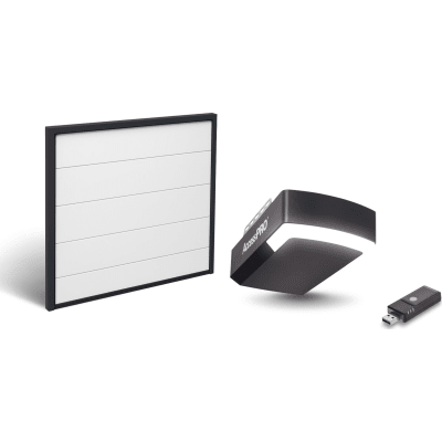 Kit Puerta de Garage 10×9 Pies (3.05 x 2.74 m) / Imitacion madera / Motor DC 1/2 HP / Insulada / Activación WiFi / Hasta 50 Controles / Lámina Calibre 26