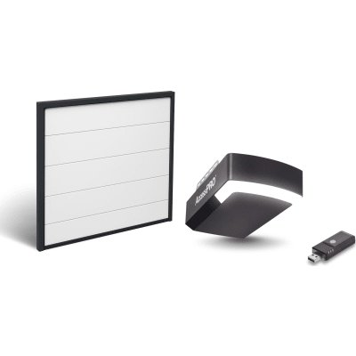 Kit Puerta de Garage 8×8 Pies (2.44 x 2.44 m) / Motor DC 1/2 HP / Insulada / Activación WiFi / Hasta 50 Controles / Lámina Calibre 26