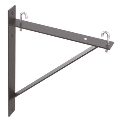 Kit de Soporte Triangular a Pared / Acero / 6 y 12 in / 0.5 y 1 ft / Negro