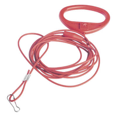 Tirador de Emergencia para Baño Hospitalario / Cordón Antibacteriano 2 m (6.6 ft) / Broche Antiestrangulamiento / Activación Desde el Suelo
