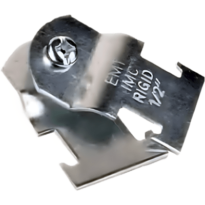 Abrazadera Unicanal / 1/2″ (13 mm) / Calibre 16 (1.5 mm) / Galvanizado / 58.5 x 32 mm