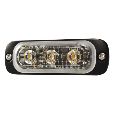Luz Auxiliar LED / 3 LED / Multivoltaje 12~24 VCD / 12 Patrones de Destello / IPX8 / SAE J595 Clase 1