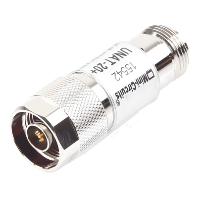 Atenuador en Línea / 20 dB ±0.3 dB / 0.5 W / DC-6 GHz / Conectores N Macho-Hembra / 50 Ω
