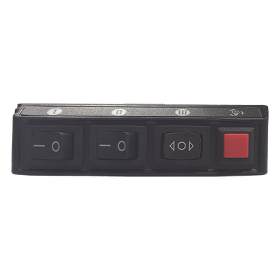 Switch de Control de Patrones de Destello / 5 Interruptores / 12 VCC / 15 A / 104 mm x 55 mm x 33 mm / 4.1 x 2.2 x 1.3 pulgadas