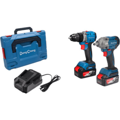 Kit de Rotomartillo y llave de impacto inalámbrica / 20V / Motor Brushless / 2 Baterías 4.0Ah Li-ion / Maletín Rígido